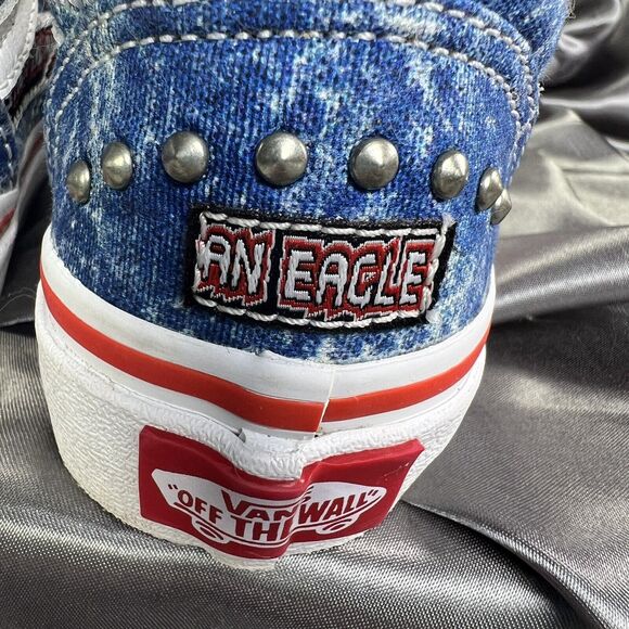 VANS Unisex Toddler 11.5 Cobra Kai Sneakers Unisex Blue Eagle Fang Logo‎ Karate - Picture 10 of 17